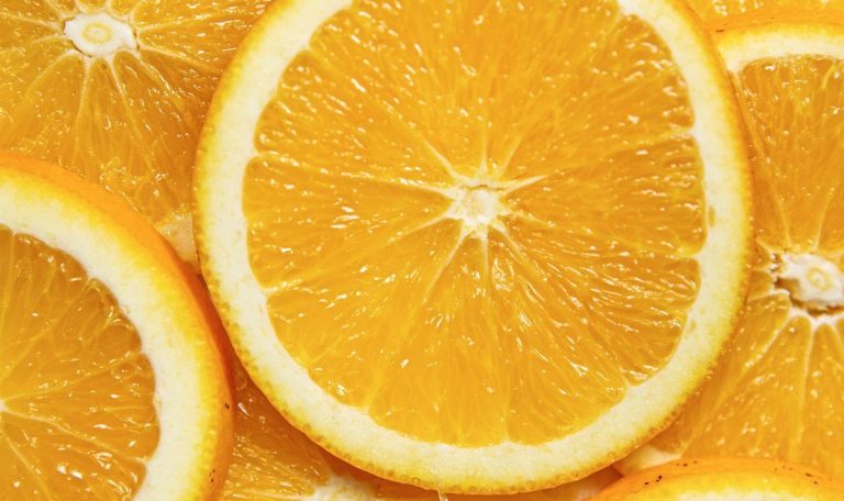 Close-up of orange slices